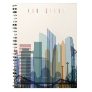 Abu Dhabi, United Arab Emirates   City Skyline Notebook