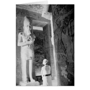 Abu Simbel Egypt, Tourist inside Temple (NR)