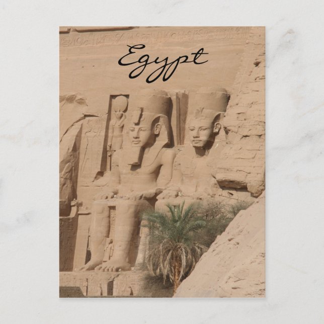 abu simbel kings egypt postcard (Front)