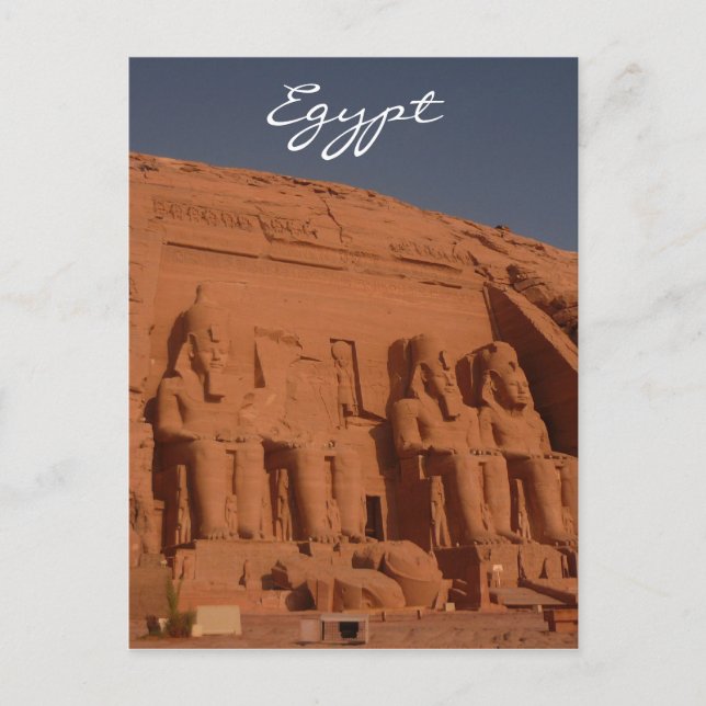abu simbel stone kings postcard (Front)