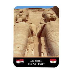 Abu Simbel Temple & Pharaoh statues /Ancient Egypt Magnet
