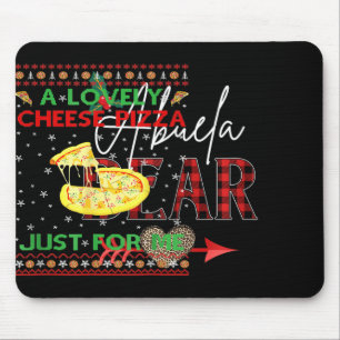 Abuela Bear Buffalo Plaid Christmas Leopard Xmas F Mouse Pad