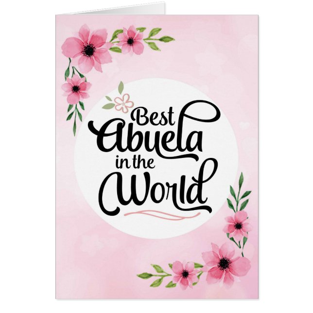 Abuela Birthday - Best Abuela in the World (Front)