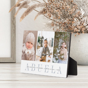 Abuela   Grandchildren Photo Collage Plaque