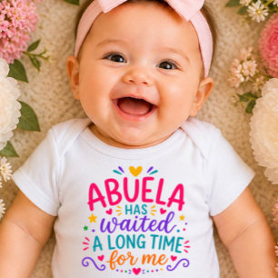Abuela Has Waited Colourful Baby Bodysuit