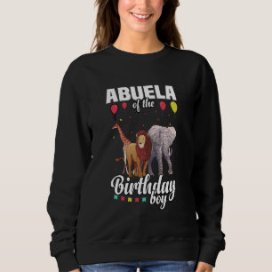 Abuela of The Birthday Boy Safari Sweatshirt