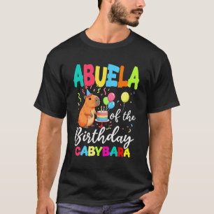Abuela Of The Birthday Capybara Girl Bday Party Fa T-Shirt