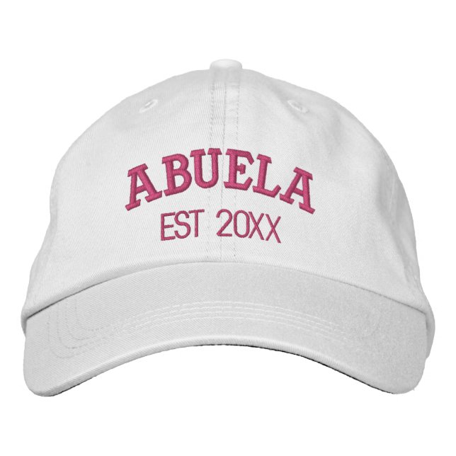 Abuela Personalized Grandma Gift Custom Text Embroidered Hat (Front)