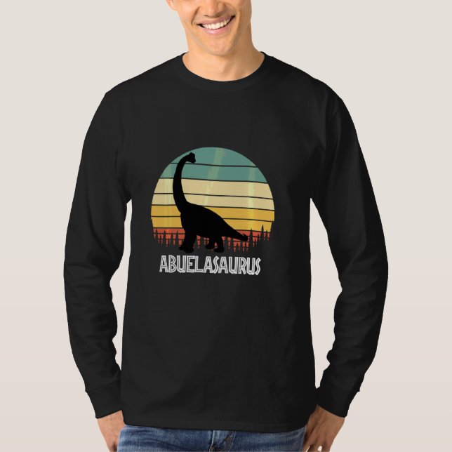 Abuelasaurus Abuela Saurus Abuela Dinosaur T-Shirt (Front)