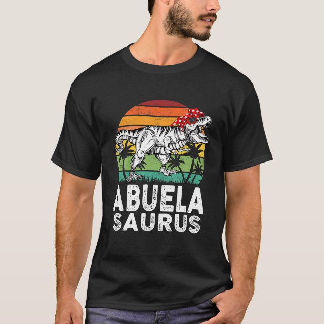 Abuelasaurus Funny T Rex Dinosaur Abuela Saurus Fa T-Shirt (Front)