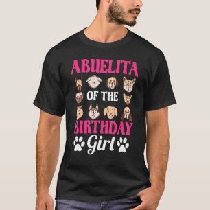 Abuelita Of The Birthday Girl Dog Paw Bday Party C T-Shirt