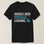 Abuelo 2024 Loading New Grandfather Grandpa to be T-Shirt<br><div class="desc">A funny design that says "Abuelo 2024 Loading" for proud new grandfather or Grandpa to be who is expecting new baby in the family,  to become a New Grandpa in 2024 Wear this to recognize your going to be a sweet and cool Grandad in the entire world!</div>