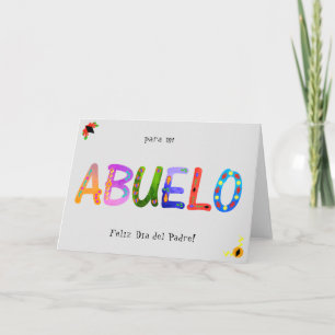 ABUELO Bold Geometric Boho Father’s Day  Card