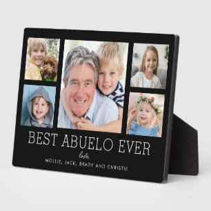 Abuelo Grandfather Grandchildren Photo Collage Plaque