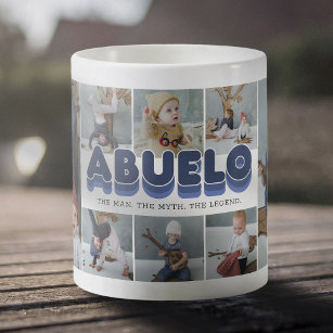 Abuelo Man Myth Legend Photo Collage Coffee Mug