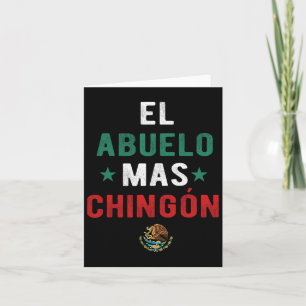 Abuelo Mas Chingon Spanish Teachers Fathers Day Gi Card