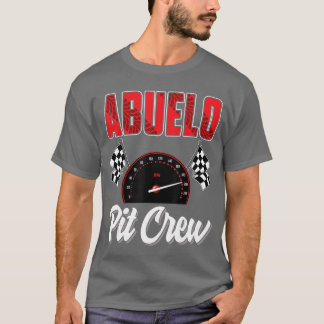 Abuelo Pit Crew Race Birthday Party Racing Family T-Shirt