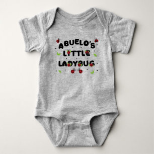 Abuelo's Little Ladybug - Cute Baby Bodysuit