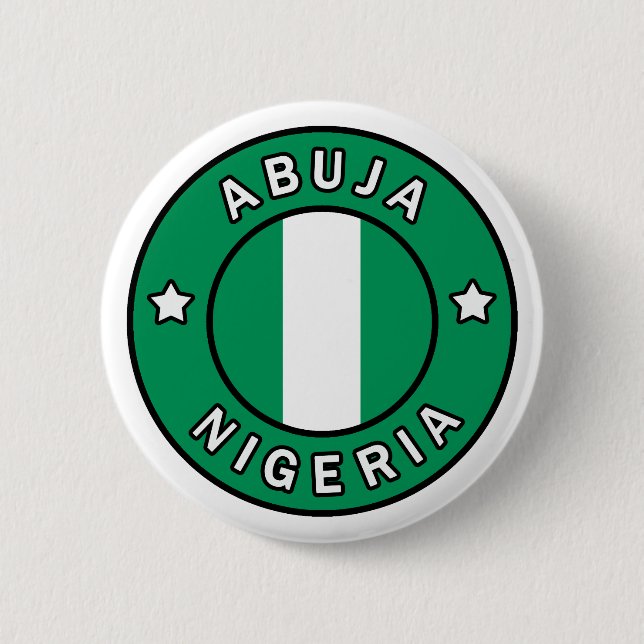 Abuja Nigeria 2 Inch Round Button (Front)