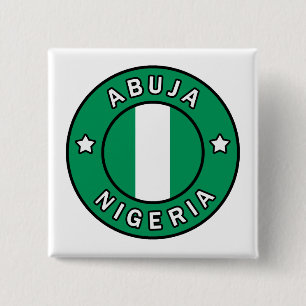 Abuja Nigeria 2 Inch Square Button
