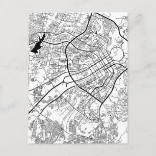 Abuja Nigeria Map Postcard