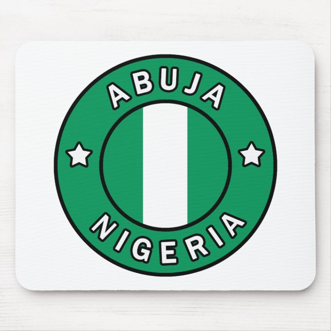Abuja Nigeria Mouse Pad (Front)