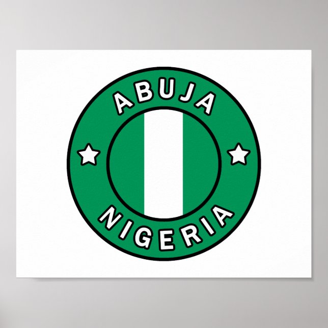 Abuja Nigeria Poster (Front)
