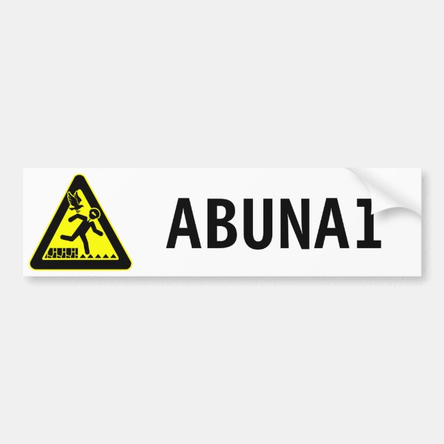 Abunai Bumper Sticker (Front)