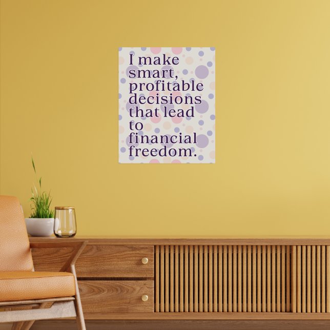 Abundance Affirmation Poster  (Living Room 2)