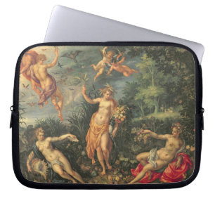 Abundance and the Four Elements, c.1606 (oil on co Laptop Sleeve