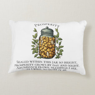 Abundance Jar Money Chant for Prosperity Accent Pillow