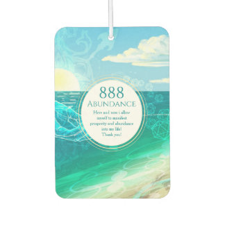 Abundance manifestation 888 angelic numbers air freshener