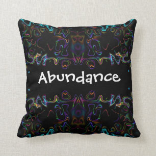 Abundance: Modern Art Throw Pillow
