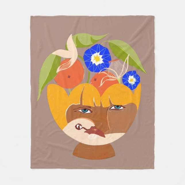 Abundance of Thoughts Fleece Blanket (Front)