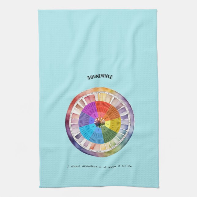 Abundance Positive Affirmation  Kitchen Towel (Vertical)