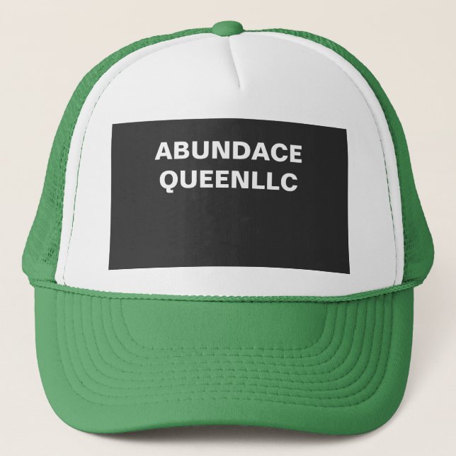 ABUNDANCE QUEEN TRUCKER HAT MANY COLORS TO CHOOSE  (Front)