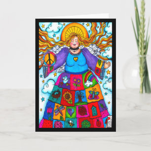 Abundant Blessings Nature Angel Card