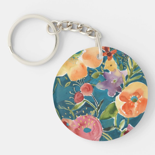 Abundant Florals I Keychain (Front)