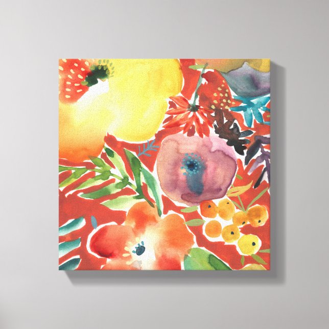 Abundant Florals III Canvas Print (Front)