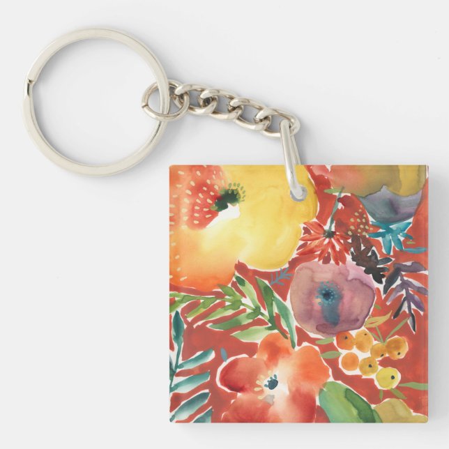 Abundant Florals III Keychain (Front)