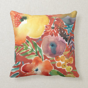 Abundant Florals III Throw Pillow