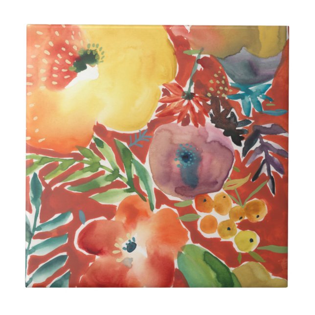 Abundant Florals III Tile (Front)