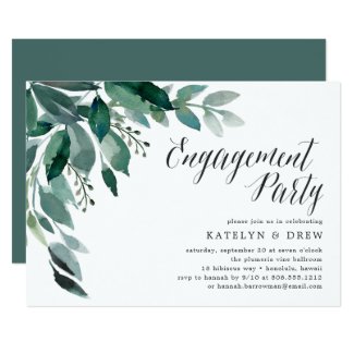 Abundant Foliage | Engagement Party Invitation