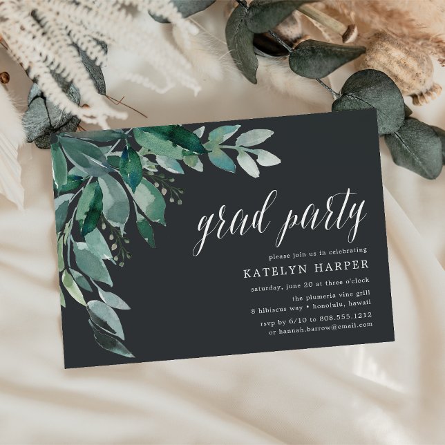 Abundant Foliage | Graduation Party Invitation (Creator Uploaded)