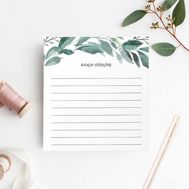 Abundant Foliage | Personalized Lined Notepad (Creator Uploaded)