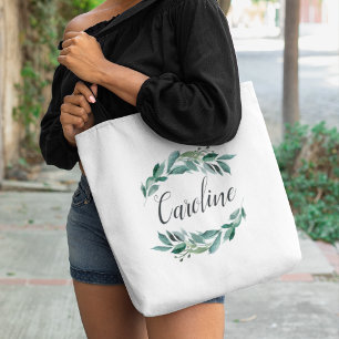 Abundant Foliage Personalized Tote Bag