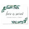 Abundant Foliage Wedding Dessert Bar Sign