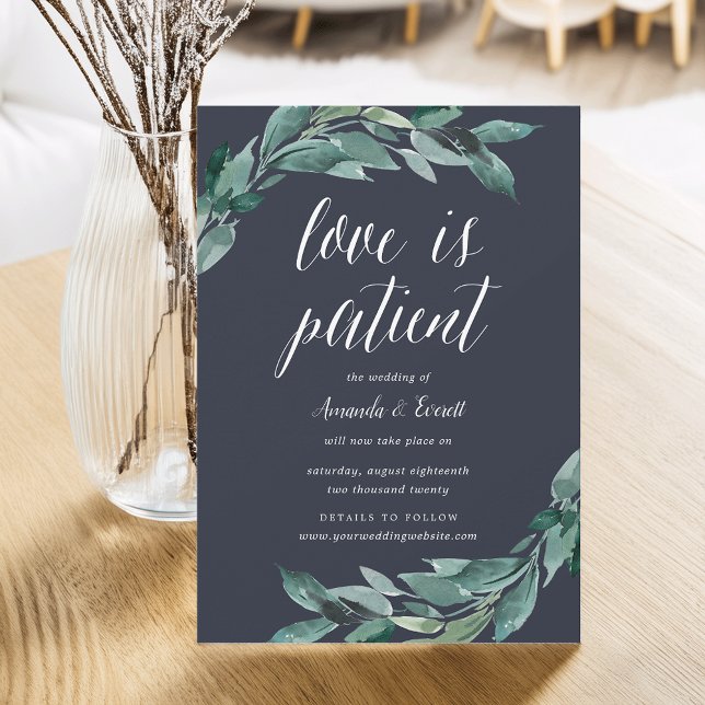 Abundant Foliage Wedding Postponement Announcement (Creator Uploaded)