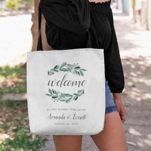 Abundant Foliage Wedding Welcome Tote Bag