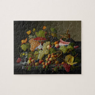 Abundant Fruit, 1858 (oil on canvas) Jigsaw Puzzle